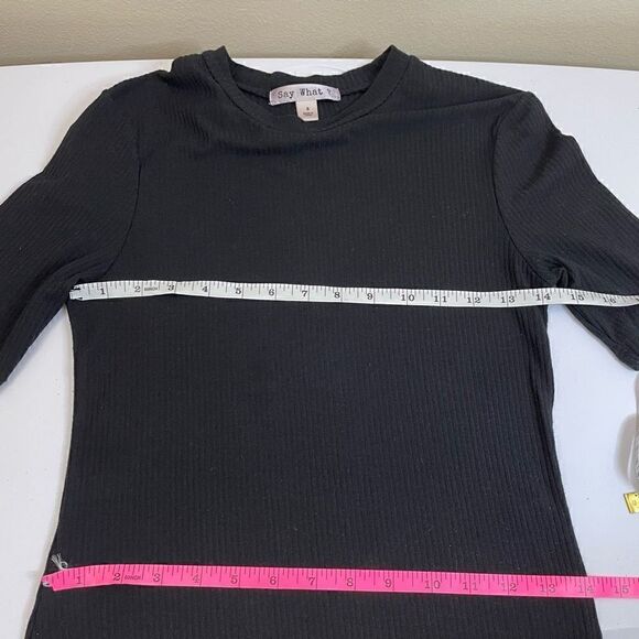 Say What|Tee Shirt| Dress| Has stretch| Bodycon|Small - Picture 3 of 14